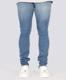 شلوار جین اسلیم مردانه آبی 0748