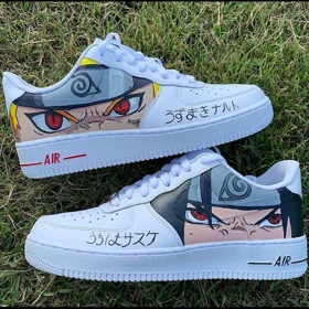 کفش اسپرت NARUTO کاستوم کتانی انیمه ناروتو ایرفورس نایک nike air force کد 73127