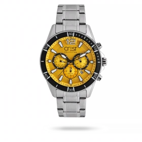 ساعت مچی مردانه کرست بند استیل دودی کد Crest 6304/5