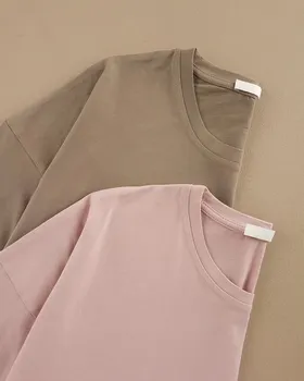 تی‌شرت سه ربع نخ‌پنبه