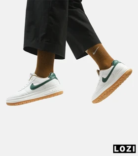 کفش مردانه و زنانه سفید سبز NIKE AIR FORCE