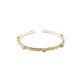 دستبند زنانه بنگل مدل ونکلیف نگینی