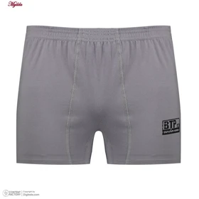 شورت پادار مردانه برهان تن پوش مدل پنبه‌ای طوسی کد 1004