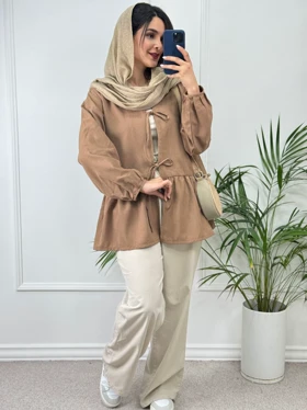 مانتو لینن گره‌ای