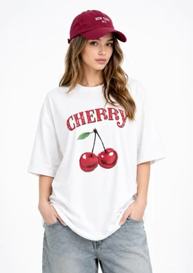 تیشرت طرح cherry کد 295823