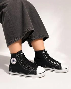 کفش کانورس All Star Chuck Taylor ساق‌دار مشکی