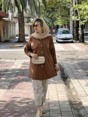 مانتو کتان سلین