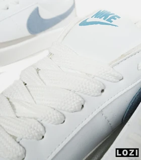 کفش نایک مردانه و زنانه سفید آبی Nike Blazer Low 77