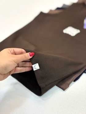 تاپ کشبافت گلدوزی ویولت (قهوه ای)