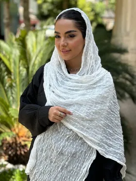 شال حریر چروک اشکی وارداتی 3736