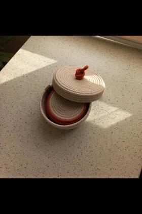 زیر لیوانی6 عددی همراه باکس درب دار