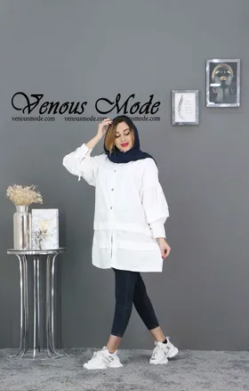 مانتو عروسکی آستین بنددار