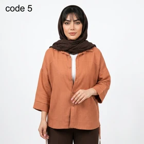 شومیز صوفیا کجراه مدل کلارا علیدسا (کد 5)