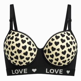 سوتین اسفنجی قلبی قلبی کد 105393 بدون فنر