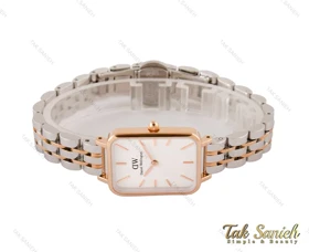 ساعت دنیل ولینگتون زنانه مستطیلی رزگلد سیلور DW-4084-L
