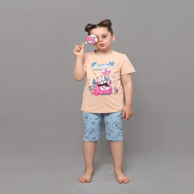 تیشرت شلوارک دخترانه جانا کد 3156