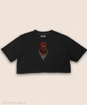 کراپ زنانه طرح شیطان کش شخصیت تانجیرو کد 939