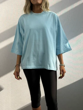 تیشرت بیسیک 4486 (آبی آسمونی)