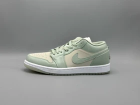 کتانی نایکی جردن1 لو سی فوم سیلور کرم سبز مستر/Nike Air Jordan1 low Sea foam