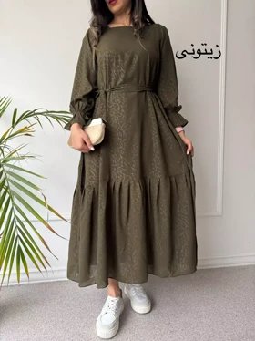 پیراهن حریر آستردار دنیز