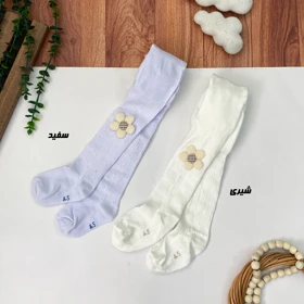 جوراب شلواری پاییزه گل‌دار