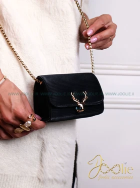 کیف دوشی زنانه مینی بگ کد K1407 (مشکی)