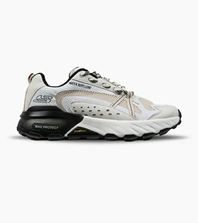 کفش کتانی طبی ورزشی کرم مشکی SKECHERS max protect مدل 8559