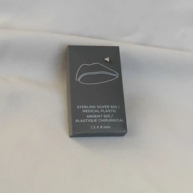 پرسیگ لب نقره عیار 925 وارداتی