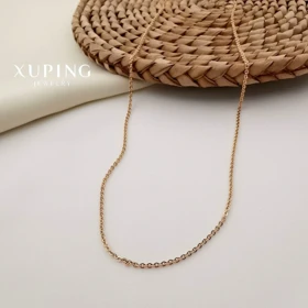 زنجیر استیل طلایی زنانه مدل ساده کلاسیک – Xuping