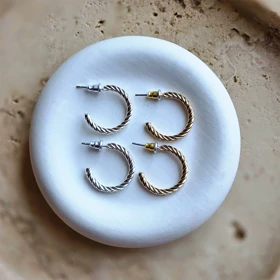گوشواره طنابی - کد 332