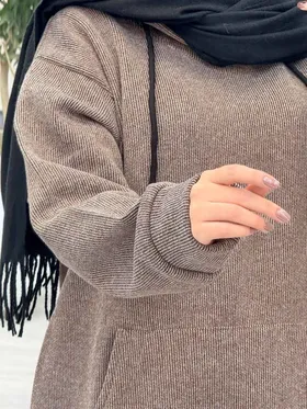 پیراهن بافت جلو جیب