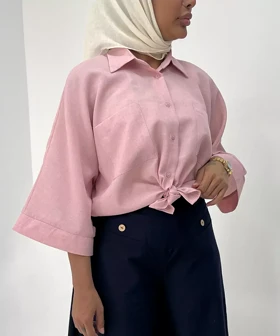 شومیز کراپ کد SN020 برند ردا