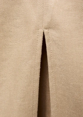 پیراهن لینن کرم DR671