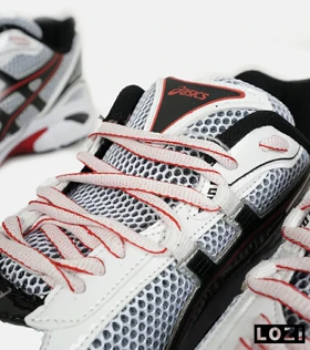 کفش کتانی بزرگ پا سفید مشکی قرمز ASICS GT 2130