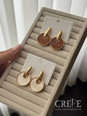 گوشواره دایره ای رزینی