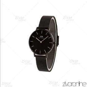 ساعت دنیل ولینگتون زنانه مشکی بند حصیری مدیوم 104716