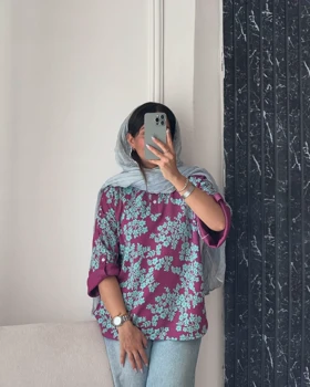 شومیز جلوبسته پرنا