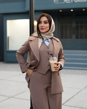 ست کت شلوار و جلیقه کلاسیک
