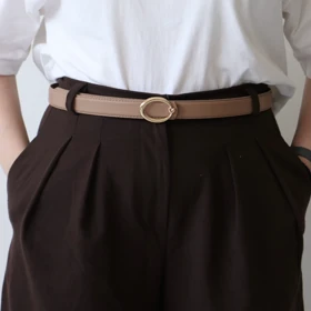 کمربند چرمی مات زنانه مدلbe7042