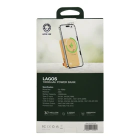 پاوربانک مگ سیف فست شارژ گرین لاین مدل GL-PB60 ظرفیت 10000 میلی آمپر ساعت