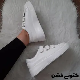 کتانی ونس سه چسب سفید لژدار