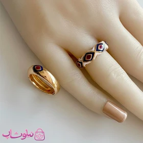 انگشتر زنانه ysx مدل حلزونی رنگی فری سایز کد 2591