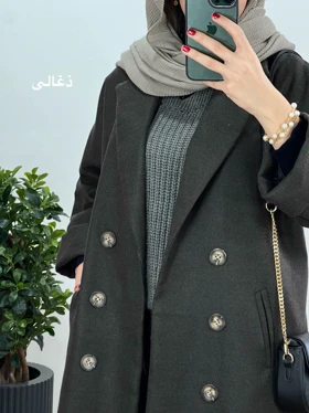 پالتو بلند آستردار بارلی 3(ایراد دار)