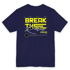 تیشرت آستین کوتاه یقه گرد مردانه پاد آفرین مدل کلمه انگلیسی کد 326