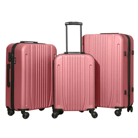 چمدان مایسا مدل روماک مجموعه 3 عددی (صورتی)