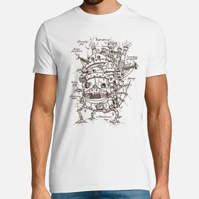 تیشرت قلعه متحرک هاول تیشرت انیمه howl's moving castle کد 36718