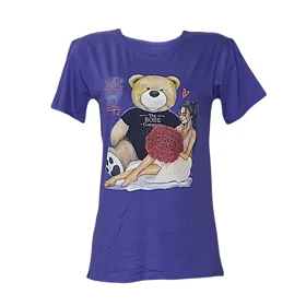 تیشرت زنانه ویسکوز طرح خرس