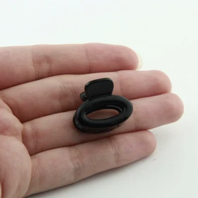 کلیپس دخترانه بیضی (مشکی)