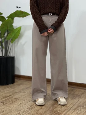 شلوار کتان نیم بگ 2