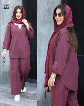 ست دوتیکه تونیک شلوار زنانه کد 323 (اصالت ضمانت)
